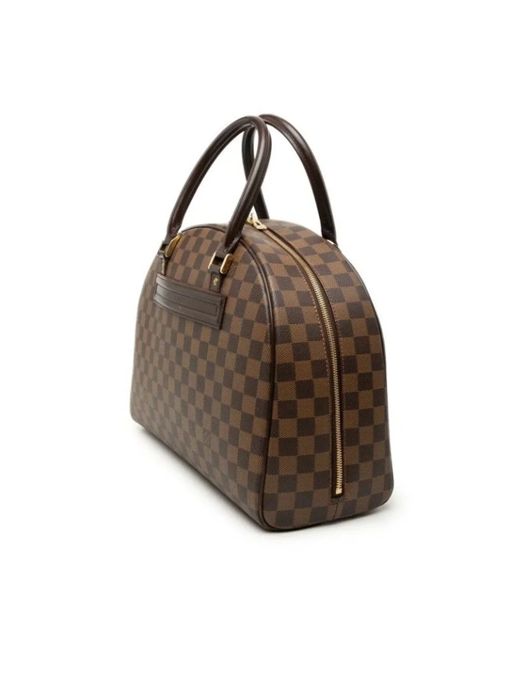 Louis Vuitton Damier Nolita Handbag Brown Leather